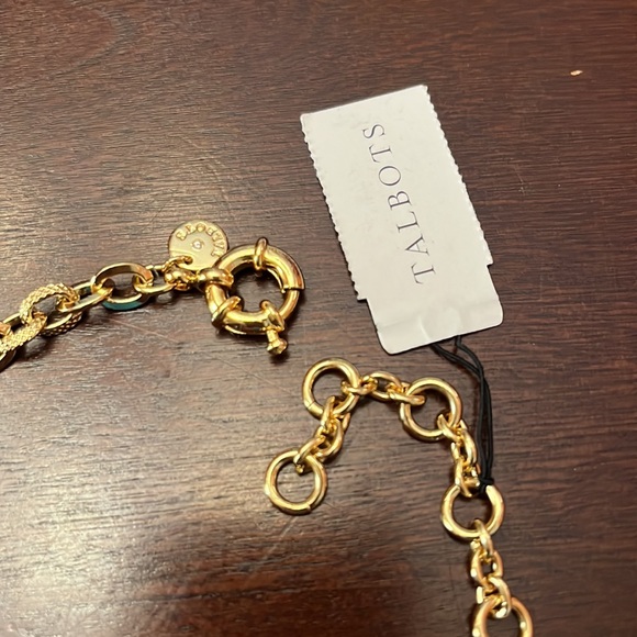 TALBOTS Gold/Red beads Necklace - Picture 3 of 5